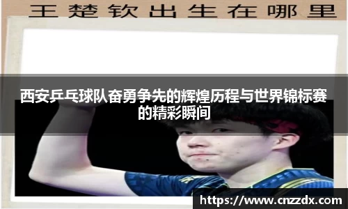 西安乒乓球队奋勇争先的辉煌历程与世界锦标赛的精彩瞬间